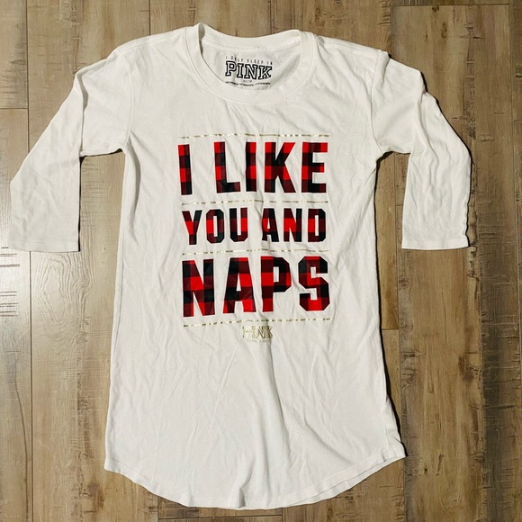 VICTORIA’S SECRET PINK PAJAMA SHIRT ❤️ - Picture 2 of 4